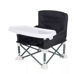 VOGREX Baby Highchair Foldable Infant Feeding Toddler Table Chair Portable Seat Travel in Black - thumbnail 3