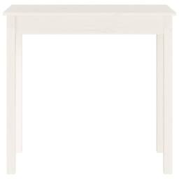Berkfield Home Console Table White 80x40x75 cm Solid Wood Pine - Size: 80 x 40 x 75 cm - thumbnail 5
