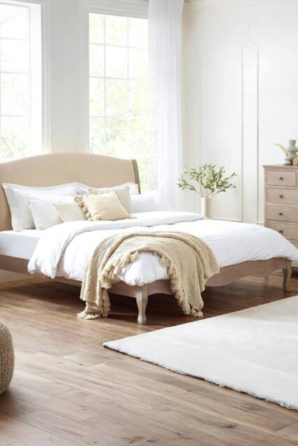 Julian Bowen Camille French Style Bed in Beige - Size: Super King - image 1