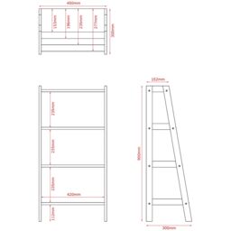 Home Discount Hayle 4 Tier Step Ladder Unit Bathroom Furniture in Grey - thumbnail 2
