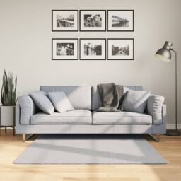 Berkfield Home Rug HUARTE Short Pile Soft & Washable Grey 120x120 cm - Size: Medium - thumbnail 1