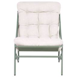 Wyld and Coco Elite 2-Seater Outdoor Lounge Set Green-Beige Steel Frame in Green - thumbnail 5