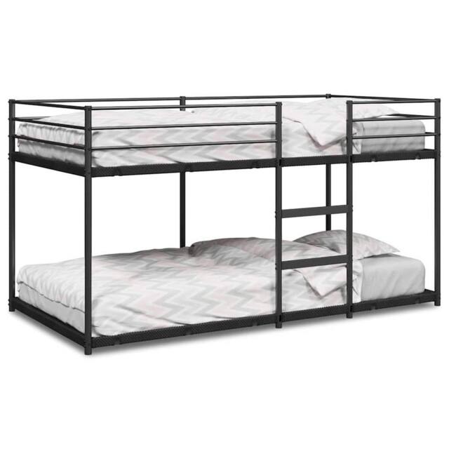 Berkfield Home Bunk Bed without Mattress Black 107x203 cm Steel - image 1