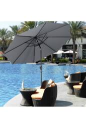 Living and Home 3m Traditional Garden Parasol（Base is not included） in Grey - thumbnail 5