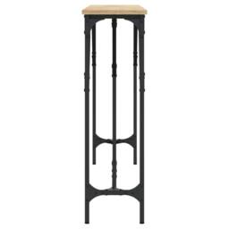 Berkfield Home Console Table Sonoma Oak 140x23x75 cm Engineered Wood in Light Oak - Size: 140 x 23 x 75 cm - thumbnail 5