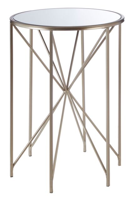 Orsina Versatile Design Side Table, Sleek Industrial Table For Bedroom, Everyday Use Lounge Table For Livingroom in Gold - image 1