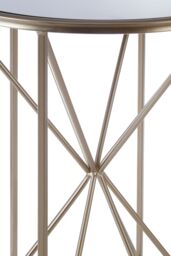 Orsina Versatile Design Side Table, Sleek Industrial Table For Bedroom, Everyday Use Lounge Table For Livingroom in Gold - thumbnail 4