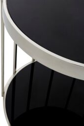 Orsina Durable Silver Cage Design Side Table, Luxurious Finish Side Table By Couch, Modern Design Lounge Table - thumbnail 5