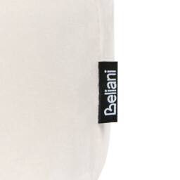 Wyld and Coco Off-White Velvet Footstool with Gold Metal Base in White - thumbnail 6