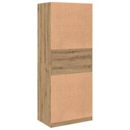Berkfield Home Wardrobe Artisian Oak 80x50x200 cm Engineered Wood in Brown - Size: 80 x 50 x 200 cm - thumbnail 6