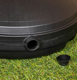 Samuel Alexander 7Kg / 7 Litre Capacity Water Filled Garden Parasol / Umbrella Base in Black - thumbnail 4