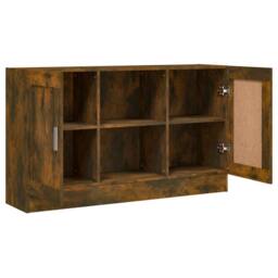 Berkfield Home Sideboard Smoked Oak 120x30.5x70 cm Engineered Wood in Brown - thumbnail 5
