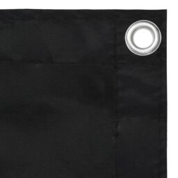 Berkfield Home Balcony Screen Black 75x300 cm Oxford Fabric - thumbnail 3