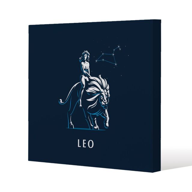 Benjamin Tate Design Zodiac leo (canvas) / 46 x 46 x 4cm in Natural - Size: 46 x 46 x 4 cm - image 1