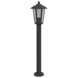 Berkfield Home Outdoor Floor Lamps 3pcs Black 80 cm Stainless Steel - thumbnail 4