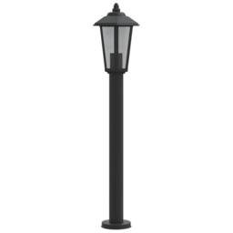 Berkfield Home Outdoor Floor Lamps 3pcs Black 80 cm Stainless Steel - thumbnail 5
