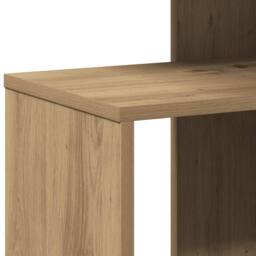 Berkfield Home Side Table Artisan Oak 36x30x56 cm Engineered Wood in Brown - Size: 36 x 30 x 56 cm - thumbnail 7