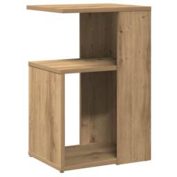 Berkfield Home Side Table Artisan Oak 36x30x56 cm Engineered Wood in Brown - Size: 36 x 30 x 56 cm - thumbnail 2
