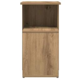 Berkfield Home Side Table Artisan Oak 36x30x56 cm Engineered Wood in Brown - Size: 36 x 30 x 56 cm - thumbnail 5