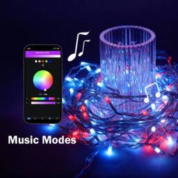 Bright Zeal RGB 66 ft Outdoor Icicle Lights with 598 LED, 2‑Pack in White - thumbnail 2
