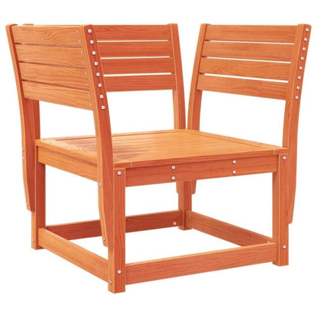 Berkfield Home Garden Chair Wax Brown Solid Wood Pine - image 1
