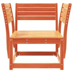 Berkfield Home Garden Chair Wax Brown Solid Wood Pine - thumbnail 4