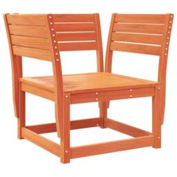 Berkfield Home Garden Chair Wax Brown Solid Wood Pine - thumbnail 1