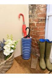 KDMD Horizontal Striped Umbrella Stand in Blue - thumbnail 4