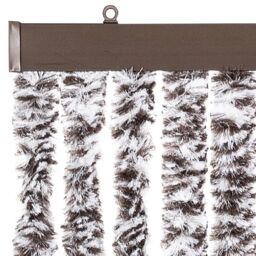 Berkfield Home Insect Curtain Brown & Beige 90x220 cm Chenille - thumbnail 4
