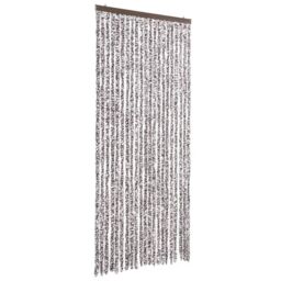 Berkfield Home Insect Curtain Brown & Beige 90x220 cm Chenille - thumbnail 2