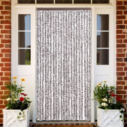 Berkfield Home Insect Curtain Brown & Beige 90x220 cm Chenille
