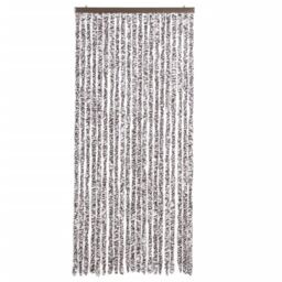 Berkfield Home Insect Curtain Brown & Beige 90x220 cm Chenille - thumbnail 3