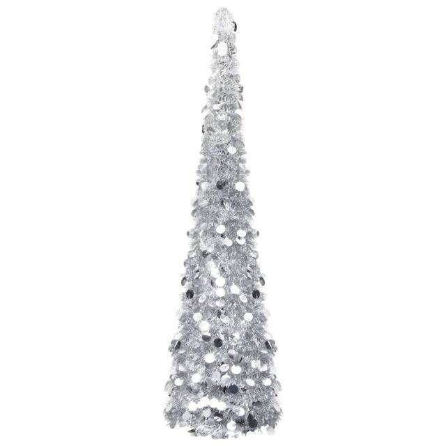 Berkfield Home Pop-up Artificial Christmas Tree Silver 150 cm PET - image 1