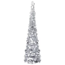 Berkfield Home Pop-up Artificial Christmas Tree Silver 150 cm PET