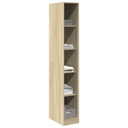Berkfield Home Wardrobe Sonoma Oak 30x50x200 cm Engineered Wood in Natural - Size: 30 x 50 x 200 cm - thumbnail 1