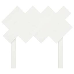 Berkfield Home Beautiful Bed Headboard White 92x3x81 cm Solid Wood Pine - Size: 92 x 3 x 81 cm - thumbnail 4