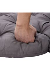 Living and Home 120cm W x 50cm D Waterproof Bench Seat Cushion in Dark Grey - Size: 120 cm W x 50 cm D - thumbnail 4