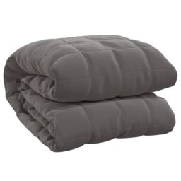 Berkfield Home Weighted Blanket Grey 152x203 cm 7 kg Fabric - thumbnail 2