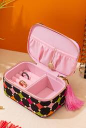 Tache Geometric Fabric Jewellery Box - Multicoloured - thumbnail 5