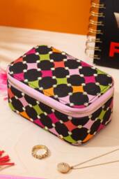 Tache Geometric Fabric Jewellery Box - Multicoloured - thumbnail 2