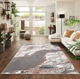 Smart Living Parma Modern Carved Rug - Soft Luxury for Living & Bedroom in Pink - Size: 60 cm x 110 cm - thumbnail 3