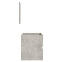 Berkfield Home Bathroom Cabinet with Mirror Concrete Grey Engineered Wood - thumbnail 7
