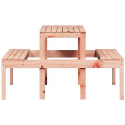 Berkfield Home Picnic Table 110x134x75 cm Solid Wood Douglas in Brown - Size: 110 x 134 x 75 cm - thumbnail 5