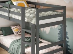 Flair Shasha Low Shorty Bunk Bed in Grey - Size: Junior - thumbnail 2