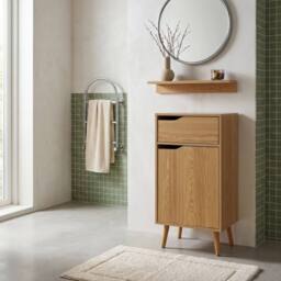sweeek Vintage bathroom furniture wood decor in Light Brown