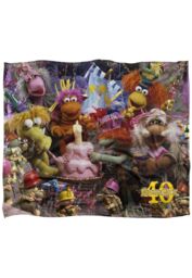 Jim Henson - Fraggle Rock Fraggle 40Th Birthday Party Silky Touch Super Soft Throw Blanket 152 X 127 cm in White - thumbnail 1