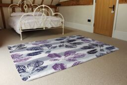 Benjamin Tate Design Imprint Of Plant Rug in Natural - Size: Large - thumbnail 3