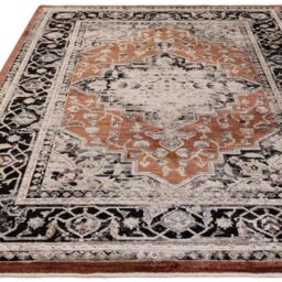 The Rug Shop UK Orange Luxurious Traditional Easy to clean Machine Made Border Rug - Size: 200 cm x 290 cm - thumbnail 6