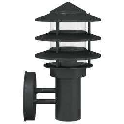 Berkfield Home Outdoor Wall Lights 2pcs Black Stainless Steel - thumbnail 5