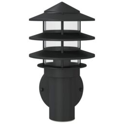 Berkfield Home Outdoor Wall Lights 2pcs Black Stainless Steel - thumbnail 4